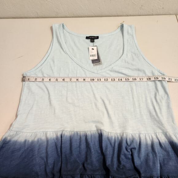 Lane Bryant Blue Dip Dye Sweetheart Tiered Max Swing Tank Size 14/16 NWT - Picture 9 of 11